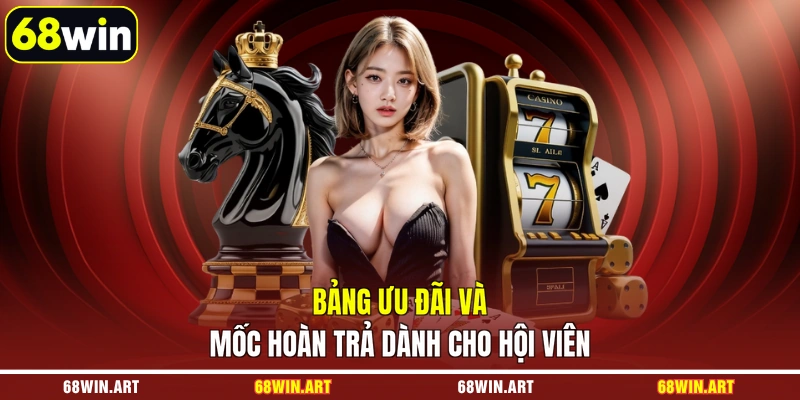 Bảng ưu đãi và mốc hoàn trả dành cho hội viên